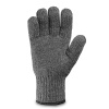 Перчатки шерстяные двойные (70% шерсть+30% акрил), черные